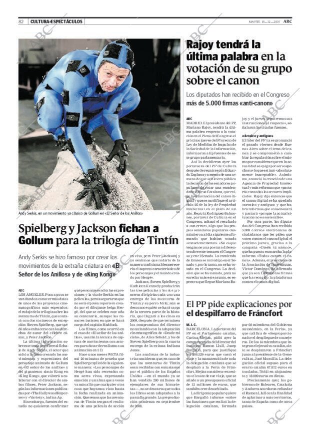 ABC MADRID 18-12-2007 página 82
