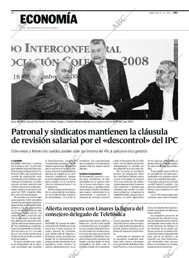 ABC SEVILLA 19-12-2007 página 62