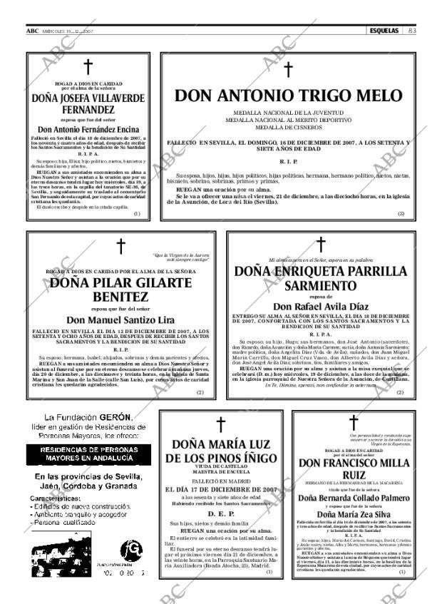 ABC SEVILLA 19-12-2007 página 83