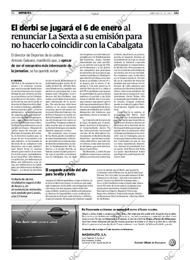 ABC SEVILLA 19-12-2007 página 96
