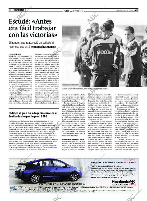 ABC SEVILLA 19-12-2007 página 98