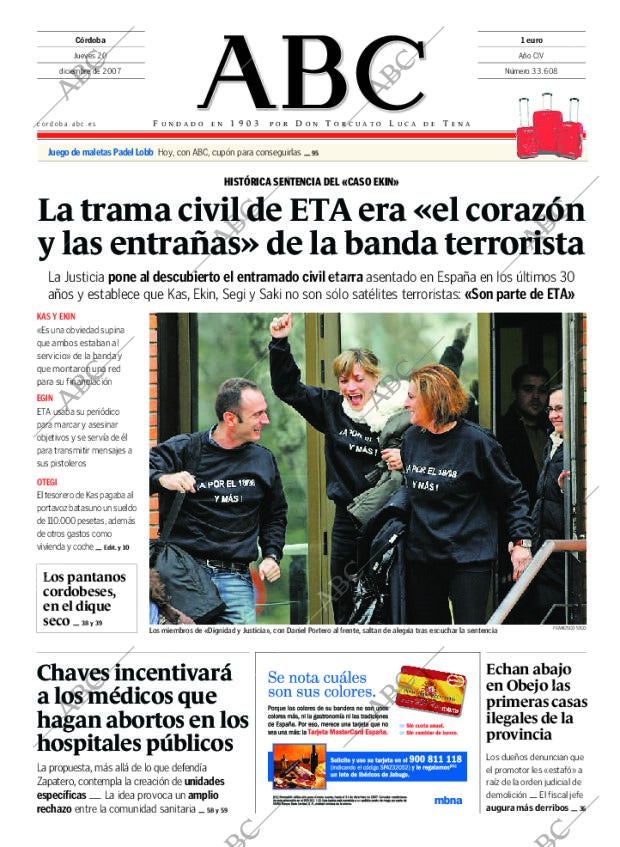 ABC CORDOBA 20-12-2007 página 1