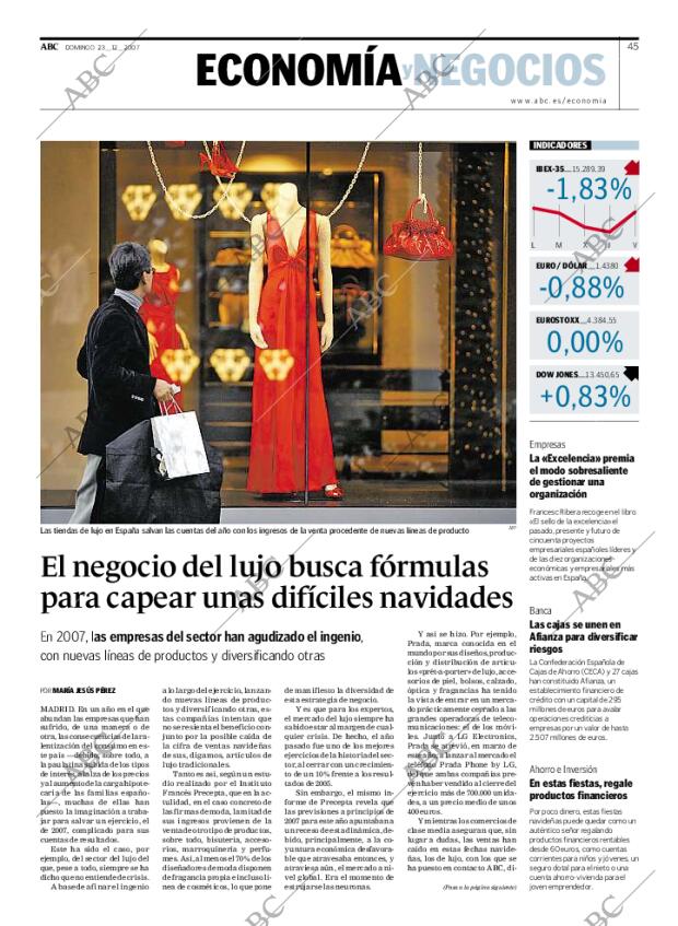 ABC MADRID 23-12-2007 página 45