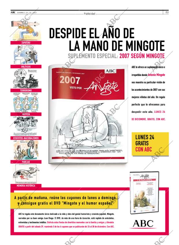 ABC MADRID 23-12-2007 página 83