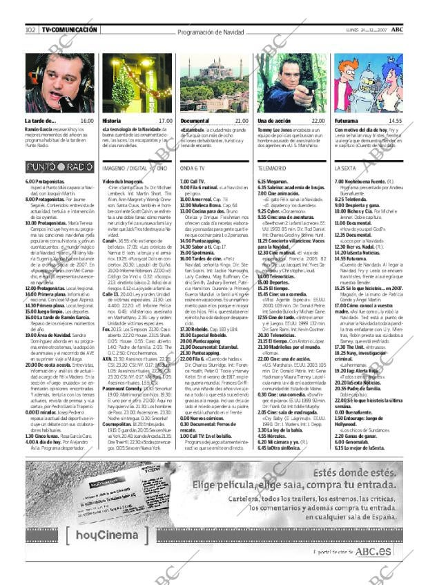ABC MADRID 24-12-2007 página 102