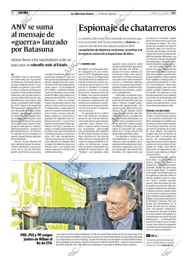 ABC MADRID 24-12-2007 página 18