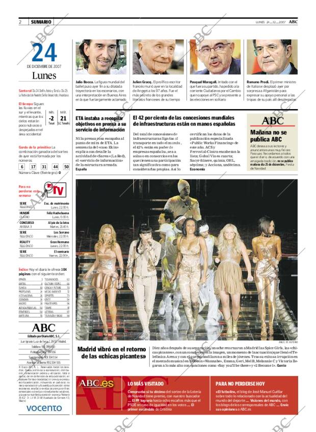ABC MADRID 24-12-2007 página 2