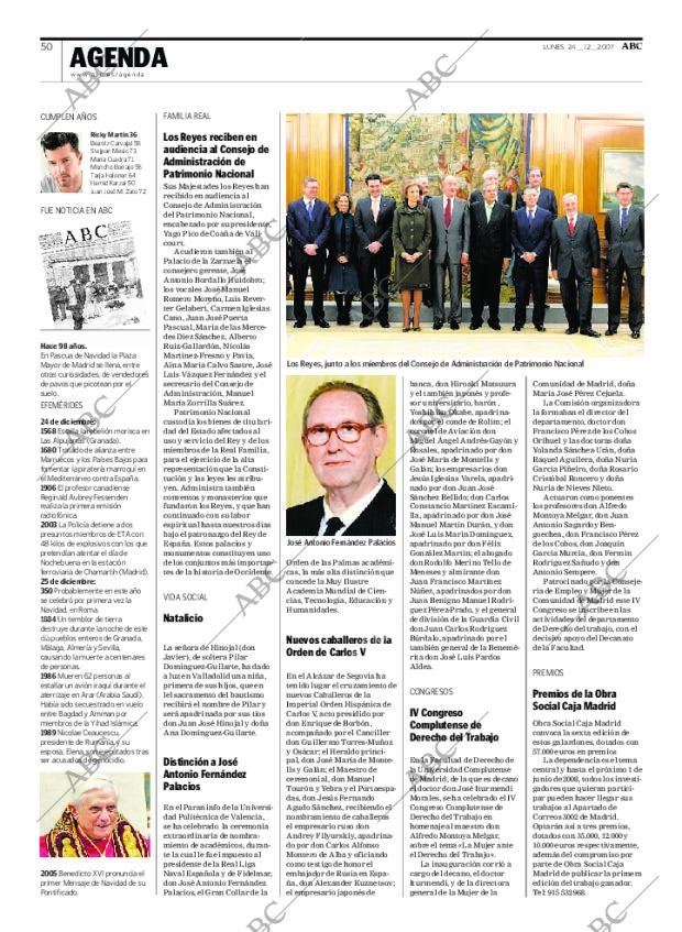 ABC MADRID 24-12-2007 página 50