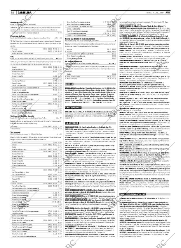 ABC MADRID 24-12-2007 página 58