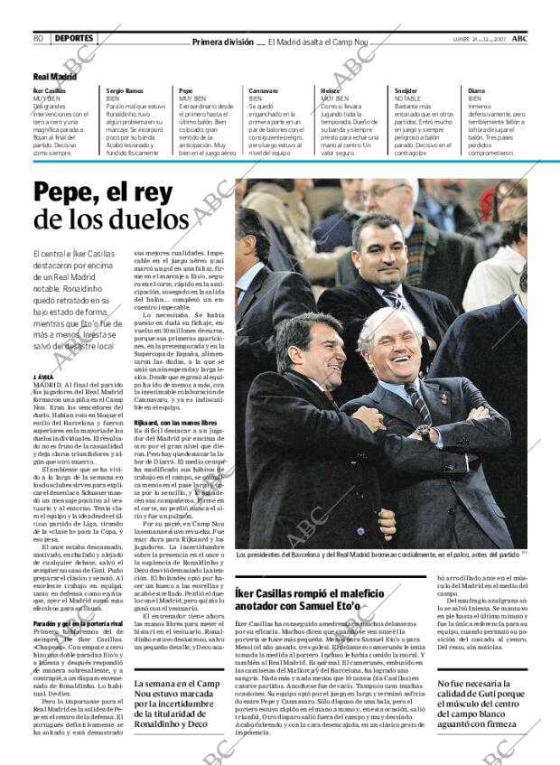 ABC MADRID 24-12-2007 página 80