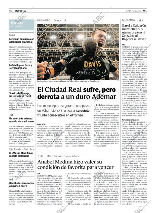 ABC MADRID 24-12-2007 página 90