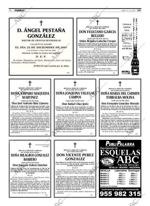 ABC SEVILLA 24-12-2007 página 74