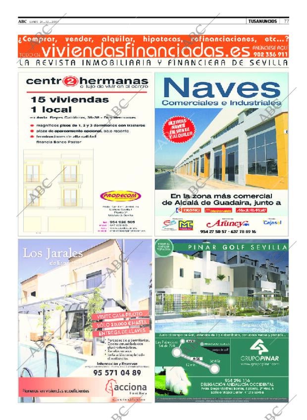 ABC SEVILLA 24-12-2007 página 77