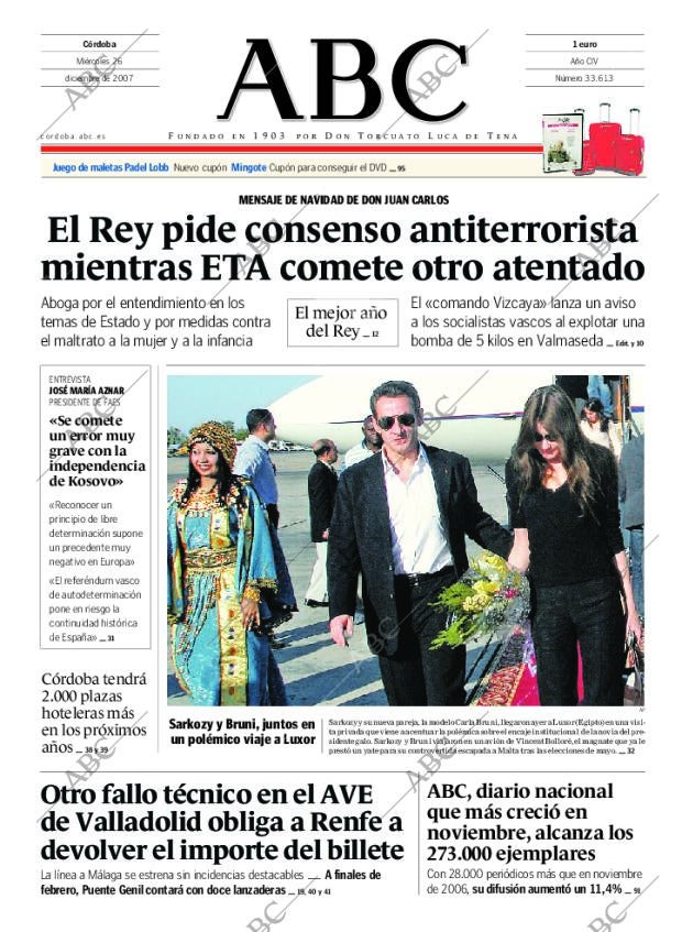 ABC CORDOBA 26-12-2007 página 1