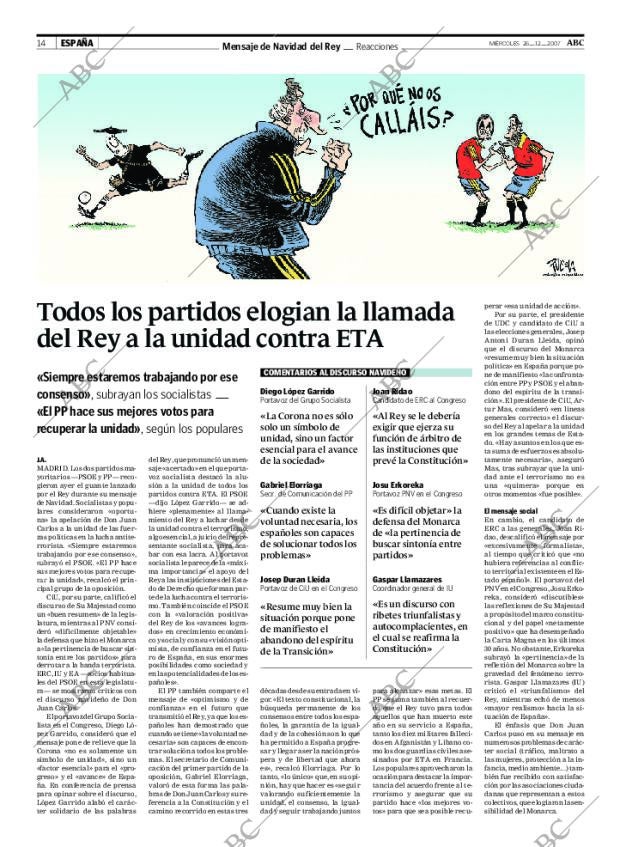 ABC MADRID 26-12-2007 página 14