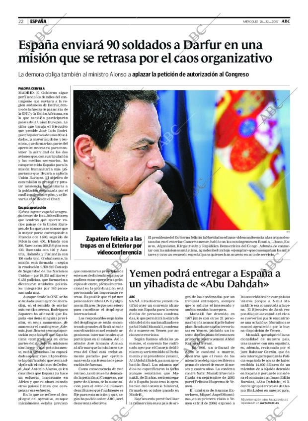 ABC MADRID 26-12-2007 página 22