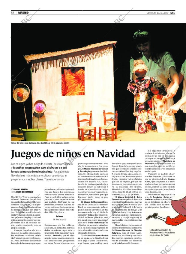 ABC MADRID 26-12-2007 página 58