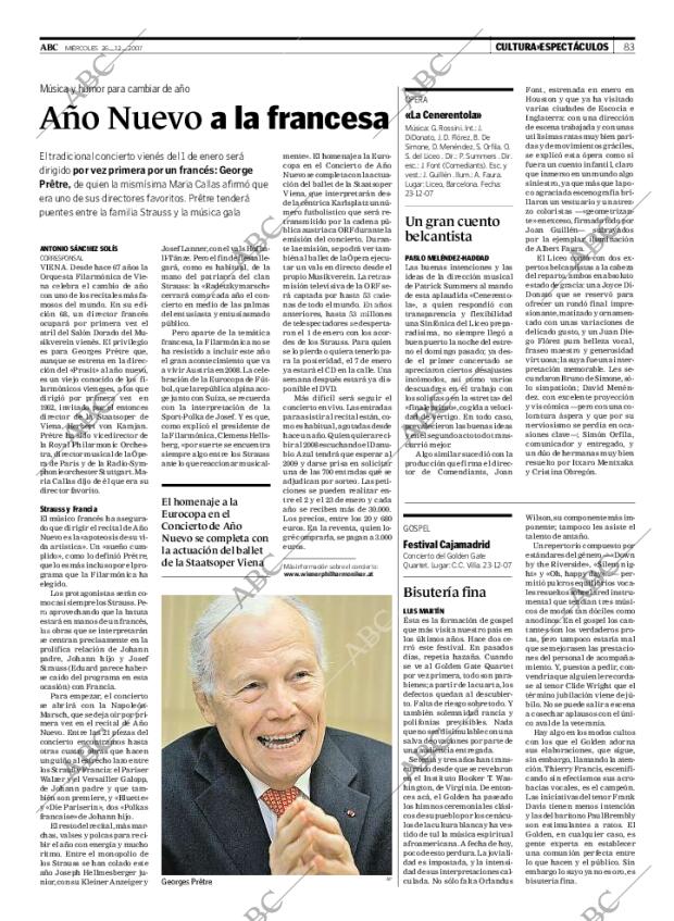 ABC MADRID 26-12-2007 página 83