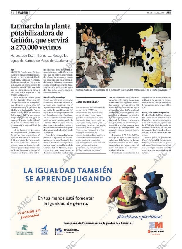 ABC MADRID 27-12-2007 página 54