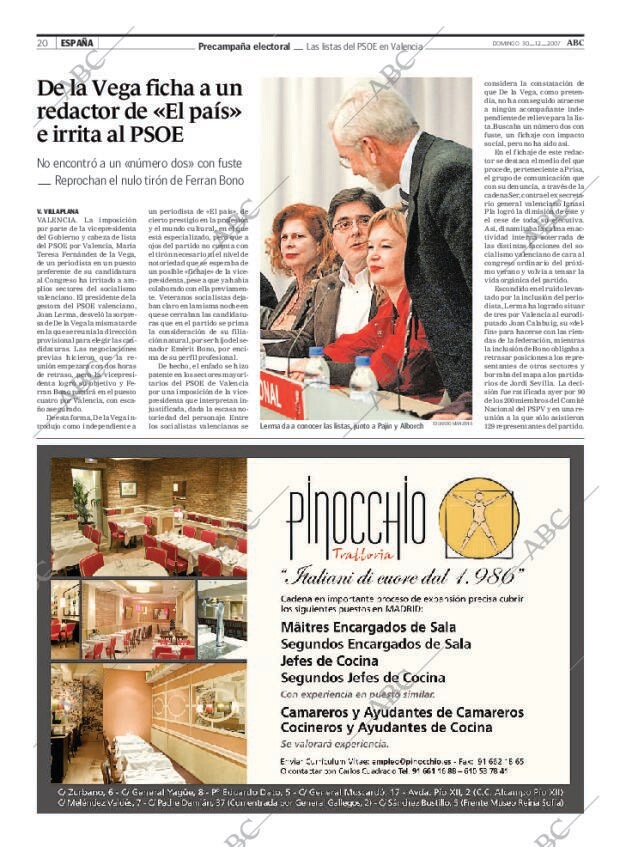 ABC MADRID 30-12-2007 página 20
