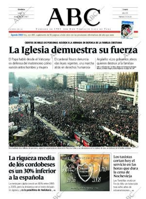 ABC CORDOBA 31-12-2007 página 1