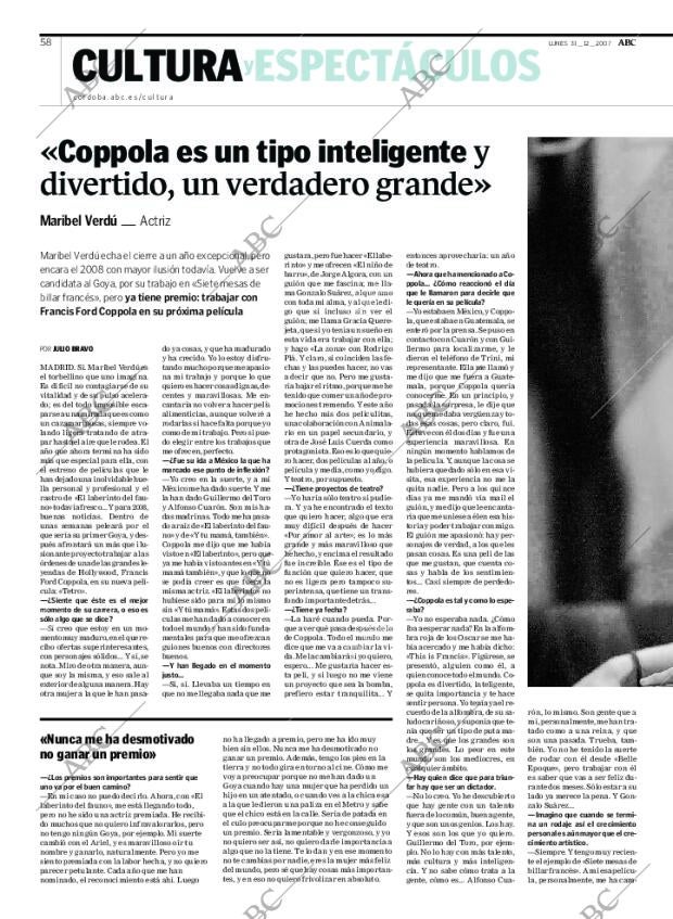 ABC CORDOBA 31-12-2007 página 58