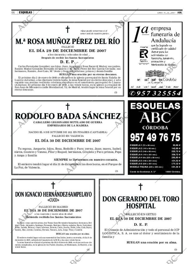 ABC CORDOBA 31-12-2007 página 66