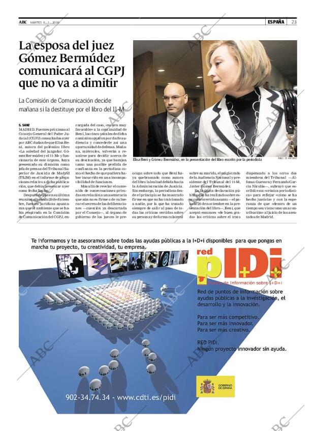 ABC MADRID 08-01-2008 página 23