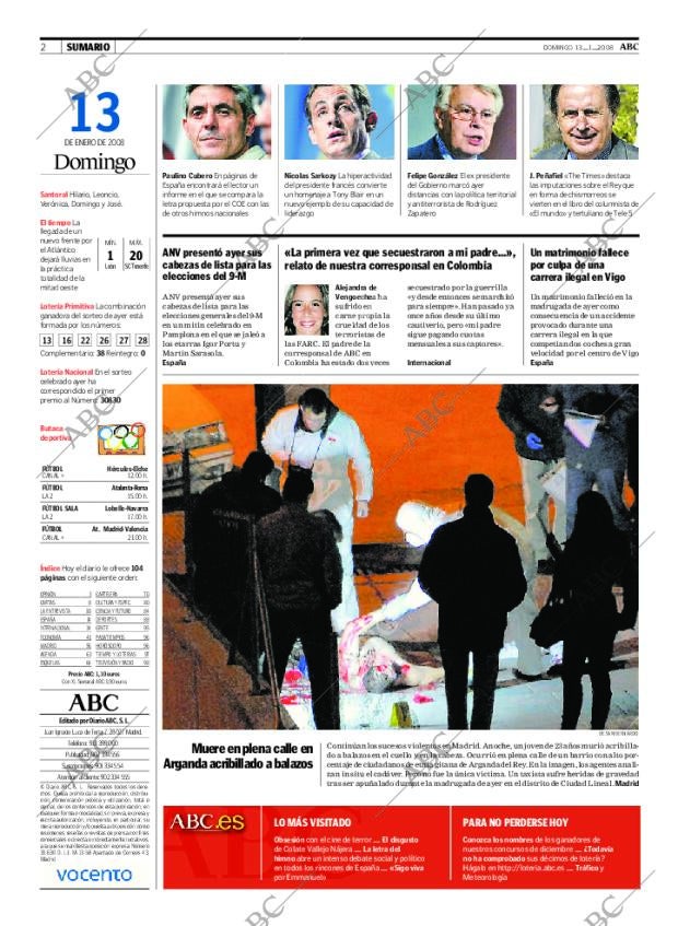 ABC MADRID 13-01-2008 página 2