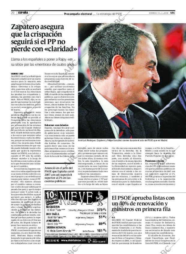 ABC MADRID 13-01-2008 página 20