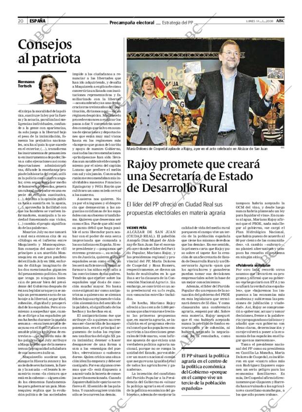 ABC MADRID 14-01-2008 página 20