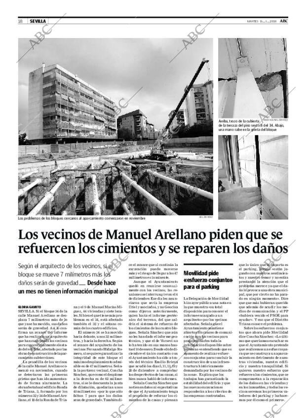 ABC SEVILLA 15-01-2008 página 18