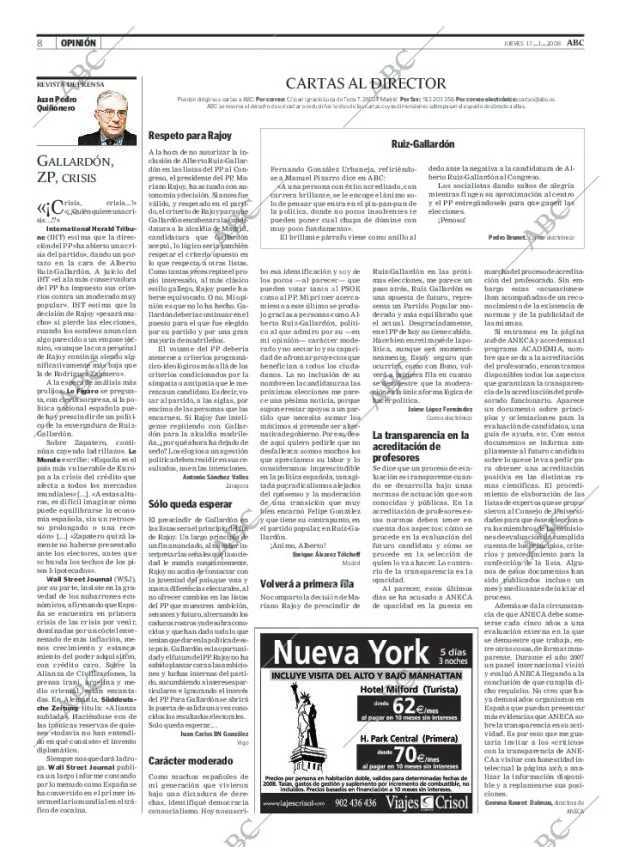 ABC MADRID 17-01-2008 página 8