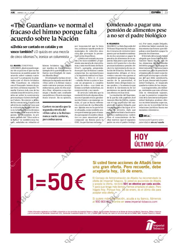 ABC MADRID 18-01-2008 página 23