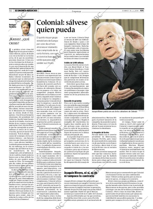 ABC MADRID 20-01-2008 página 52