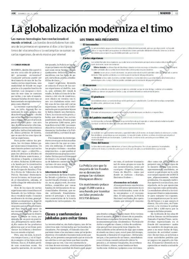 ABC MADRID 20-01-2008 página 63