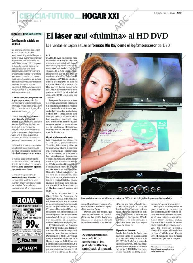 ABC MADRID 20-01-2008 página 94