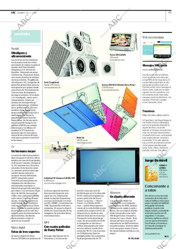 ABC MADRID 20-01-2008 página 95