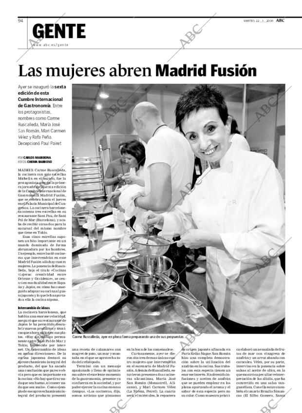 ABC MADRID 22-01-2008 página 94