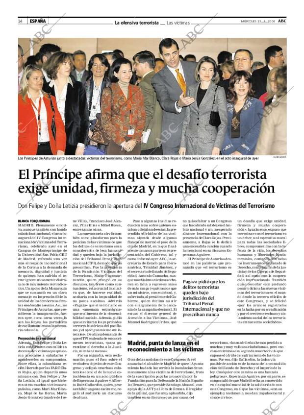 ABC MADRID 23-01-2008 página 14