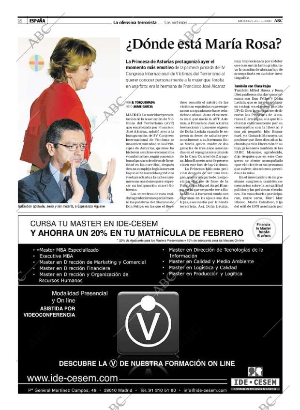 ABC MADRID 23-01-2008 página 16