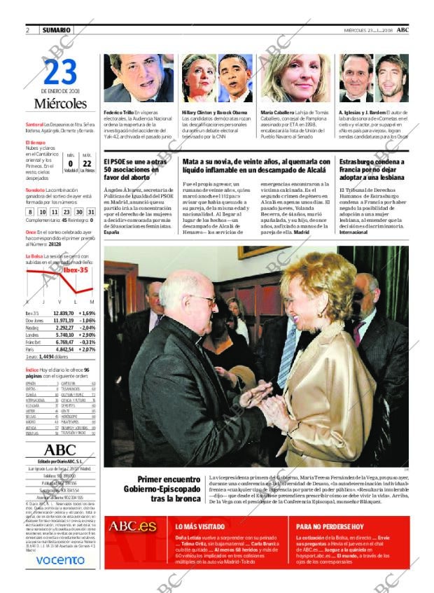 ABC MADRID 23-01-2008 página 2