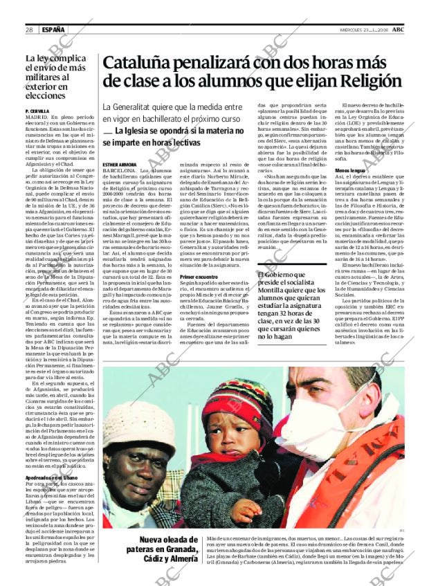 ABC MADRID 23-01-2008 página 28