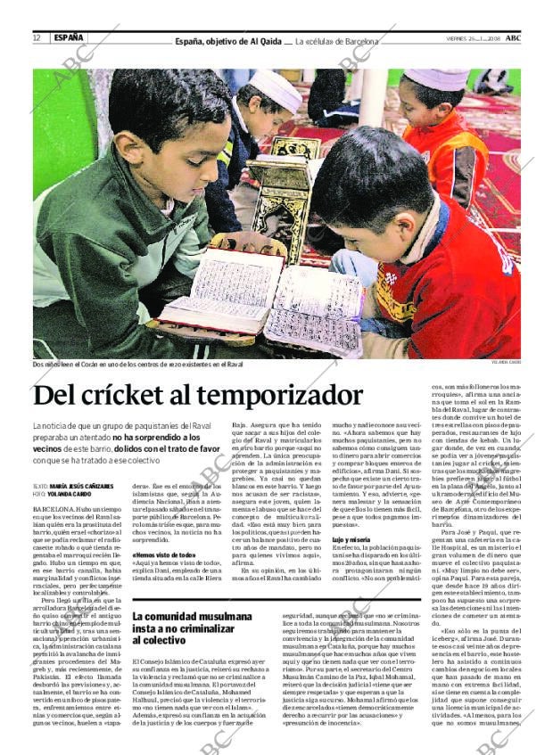 ABC MADRID 25-01-2008 página 12