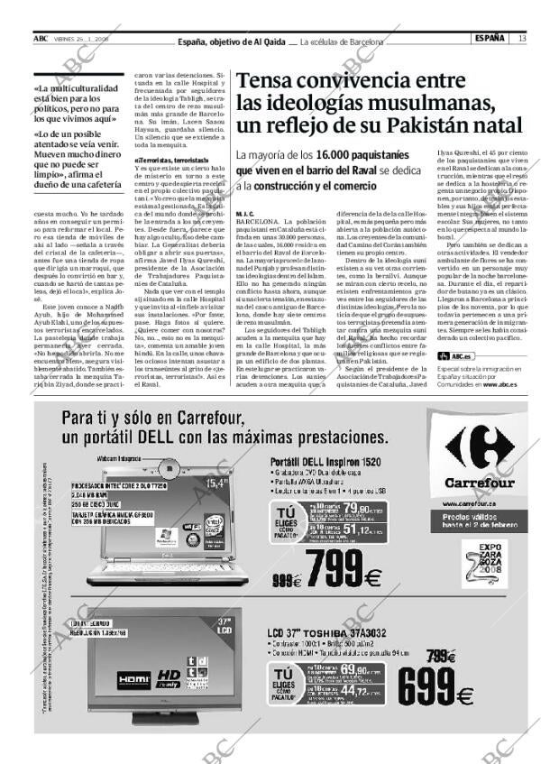 ABC MADRID 25-01-2008 página 13