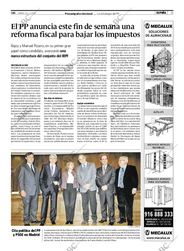 ABC MADRID 25-01-2008 página 21