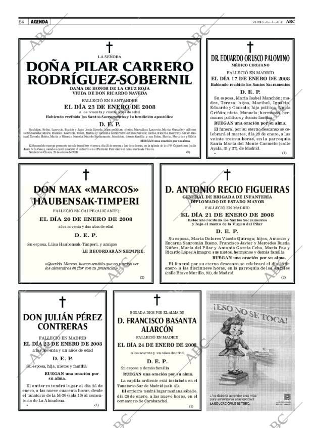 ABC MADRID 25-01-2008 página 64
