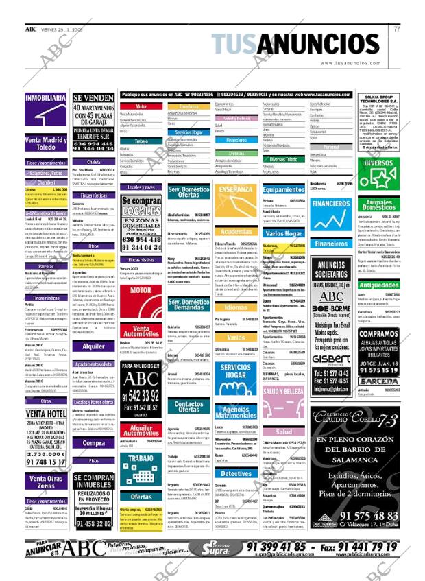 ABC MADRID 25-01-2008 página 77