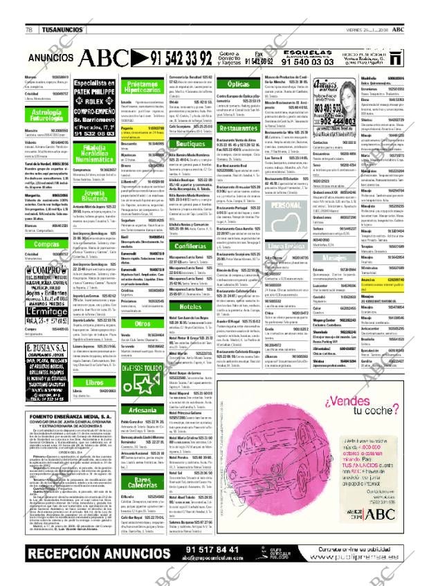 ABC MADRID 25-01-2008 página 78
