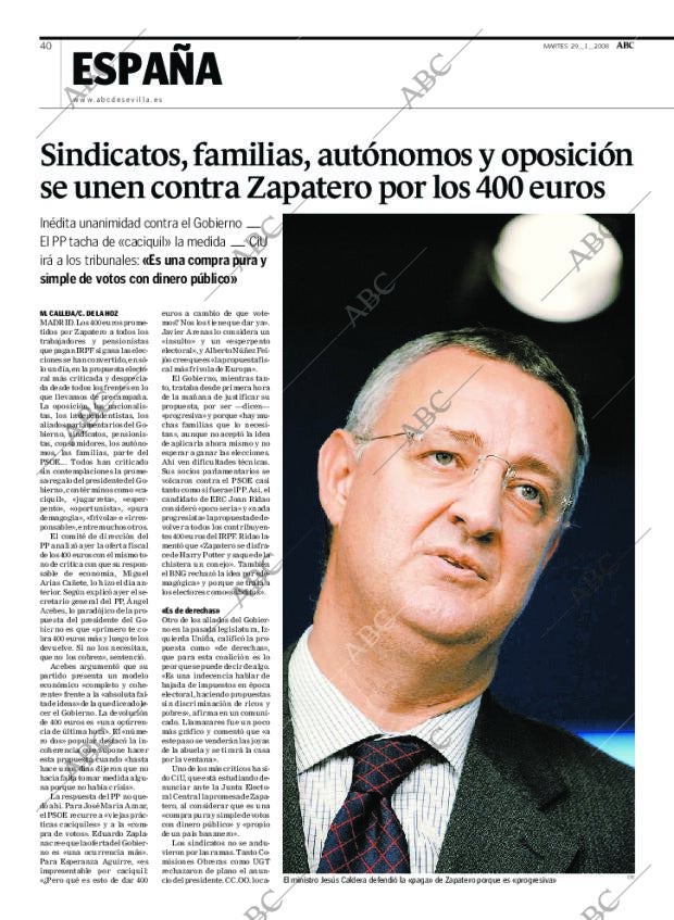 ABC SEVILLA 29-01-2008 página 40